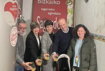 Bizkaia abre la nueva temporada de sidra en Amorebieta-Etxano con Itziar Lazkano como embajadora