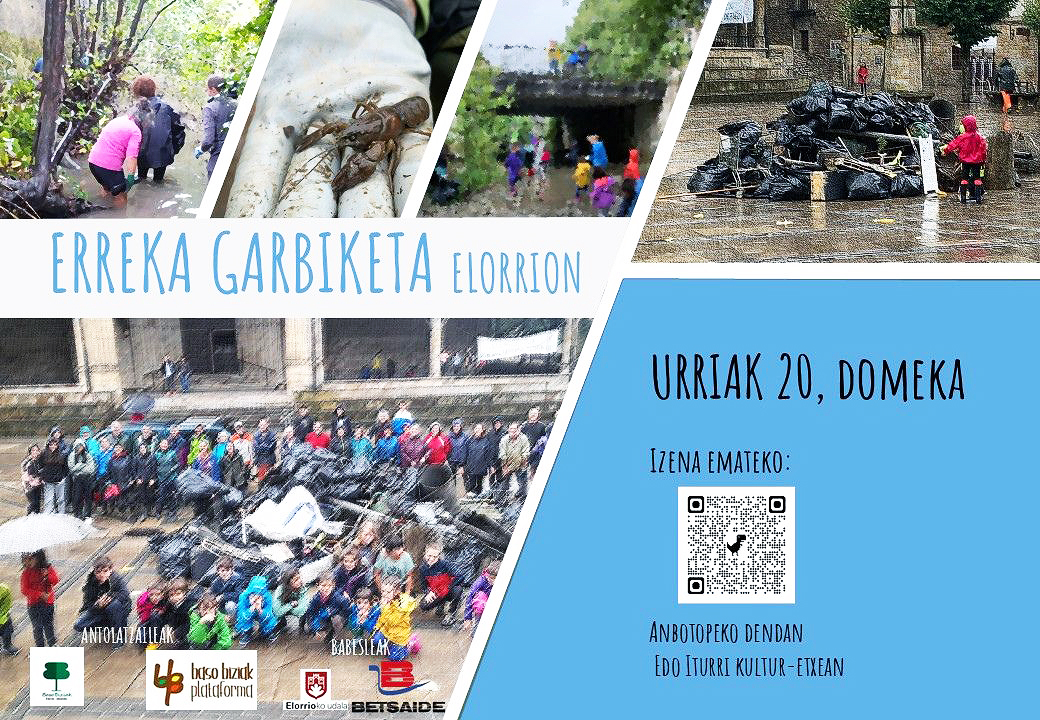 Domeka honetan da erreka auzolanean garbitzeko eguna