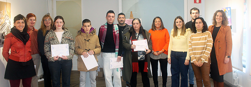 Ane Elguezabal, Xabat Agirre, Unai Blanco y Ane Astobiza, premiados en el Concurso artístico juvenil