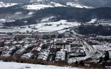La nieve llega a Durangaldea