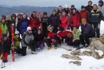 El Alpino Tabira es el único club que organiza una travesía de esquí de montaña