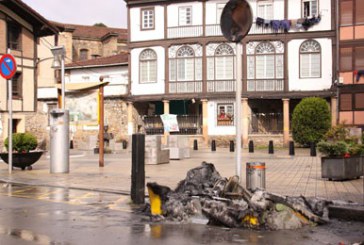 Calcinado un contenedor en Balbino Garitonandia