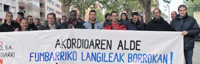 Trabajadores de Fumbarri exigen alcanzar un acuerdo para evitar despidos