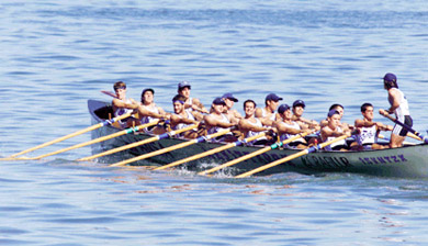 Un grupo de remeros probará el aporte vitamínico de la hamburguesa de Erralde