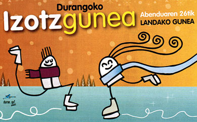 La pista de hielo de Landako se abrirá al público el día 26