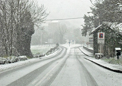 Durangaldea se tiñe de blanco