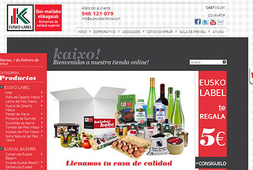 Eusko Label presenta su tienda virtual dedicada al producto vasco de calidad
