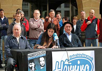 Una manifestación pedirá la libertad de los zornotzarras Akaiturri y Legorburu