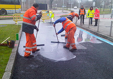 El tratamiento ecológico de la calle Montevideo reduce a la mitad la contaminación vial