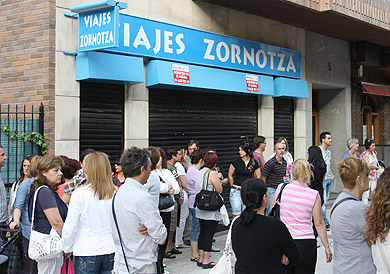Los afectados por el cierre de Viajes Zornotza se unen para iniciar medidas legales