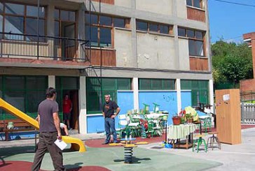 Trabajo en equipo antes de construir la haurreskola