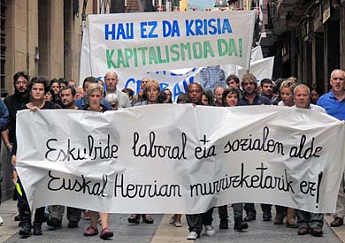 Amplio seguimiento de la huelga general en Durangaldea