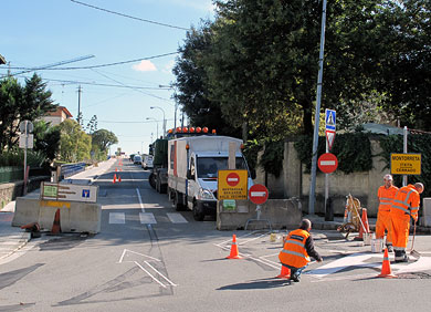 La calle Montorreta se abre hoy al tráfico parcialmente
