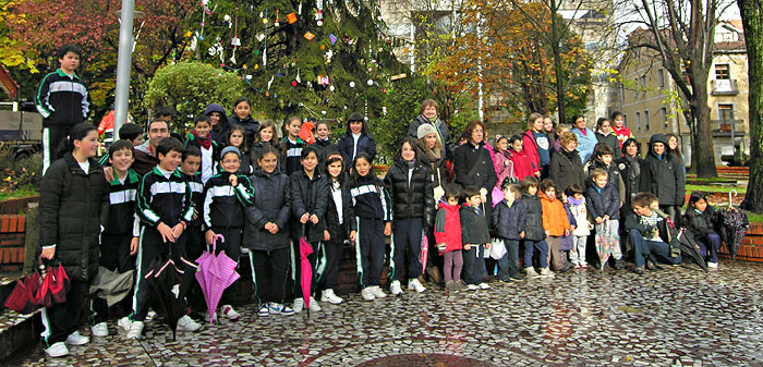 Una bicicleta estática para alumbrar la Navidad
