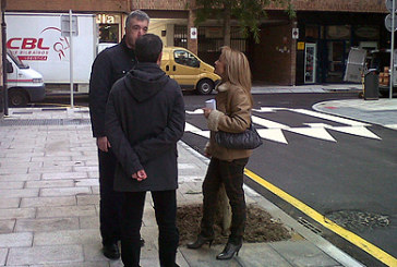 Las obras en las calles Urbano Larruzea y Juan Altzaga mejoran el tránsito peatonal