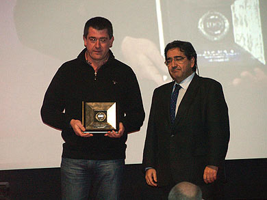 El entrenador del Tabirako Imanol Ardanza, mejor deportista popular de Bizkaia