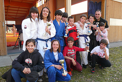 Tres judocas del equipo infantil de Durango, clasificados para el Campeonato de Euskadi