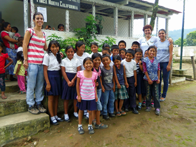 Pupitres en los cafetales