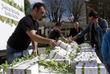 Reparto de un millar de acebos con motivo del ‘Zuhaitz Eguna’