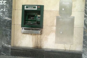 PNV, Bildu y PSE-EE condenan el ataque a dos cajeros de la BBK en Amorebieta