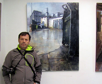 El pintor mutrikuarra Antón Urreisti gana el concurso de pintura al aire libre de Berriz