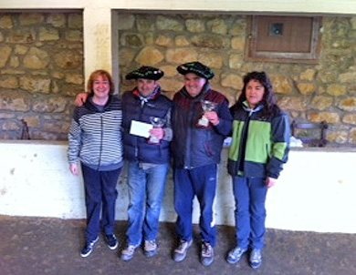 Arregui y Uribarri repiten triunfo en el Campeonato de Bizkaia de Bolos por parejas