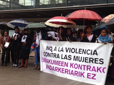 Más de dos centenares de personas marchan contra la violencia sexista en Durango