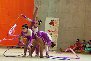 Uztai Taldea cierra mañana una brillante temporada con una exhibición de gimnasia rítmica