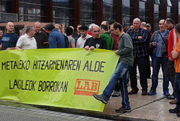 LAB convoca para el viernes una huelga en el metal en defensa del convenio provincial