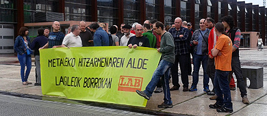 LAB convoca para el viernes una huelga en el metal en defensa del convenio provincial