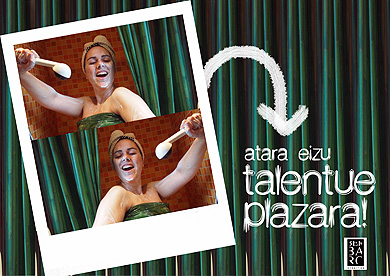 “Talentue plazara!”, haur eta gazteen artean ikuskizunak sustatzeko ekimena