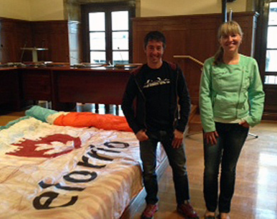 Iñigo Gabiria sobrevolará 1.031 kilómetros en parapente desde Salzburgo hasta Mónaco