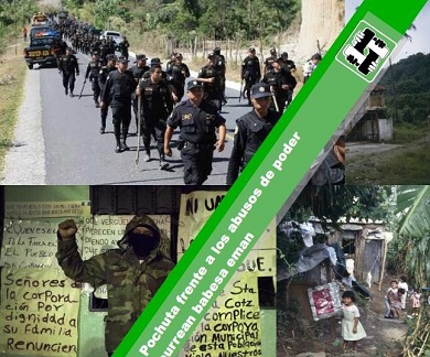 Bateginez recoge firmas para que el Gobierno de Guatemala “proteja a la gente de Pochuta”