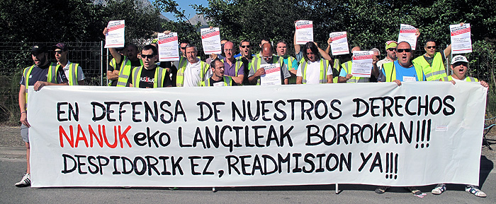Piden a Eroski que interceda para evitar la huelga en Transportes Nanuk de Elorrio