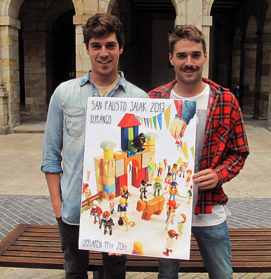 Dos hermanos arquitectos dan protagonismo al público infantil en el cartel de los ‘Sanfaustos’