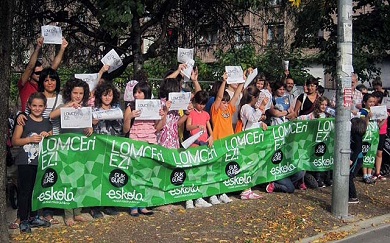 Protesta en Durango contra los recortes en Educación