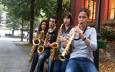 Un cuarteto de saxofones de Bartolome Ertzilla actuará en el Musikaldia de Iurreta