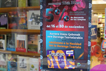 Las compras con la Durango Txartela tendrán un descuento del 5% hasta fin de mes