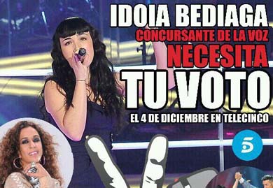 Idoia Bediaga se juega su pase a las semifinales de ‘La Voz’