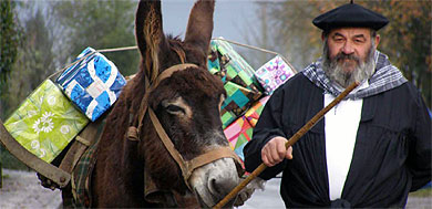 Tarde de ilusión y regalos con Olentzero y Mari Domingi