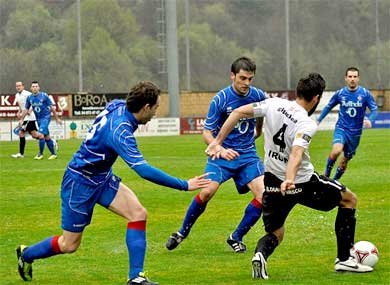 El Amorebieta cae ante el Real Unión en la ida de octavos de la Copa Federación