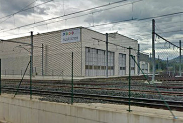 Un trabajador de Eusko Tren resulta herido en un incendio en las cocheras de Abadiño
