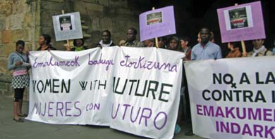 Mujeres nigerianas se concentrarán contra la violencia hoy en Andra Mari