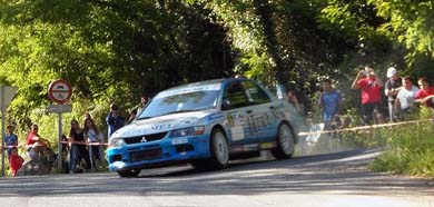 Iban Tarsicio e Iñigo Peña quedan en segunda posición en el Rallysprint de Amorebieta
