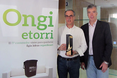 El quinto contenedor recicla 41.000 kilos de materia orgánica en Amorebieta