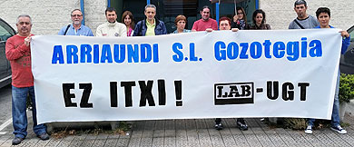 Pasteleros de Arriaundi comienzan una huelga en contra del ERE de extinción