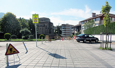 Cortes de carretera por obras en Laubideta y Sanagustinalde