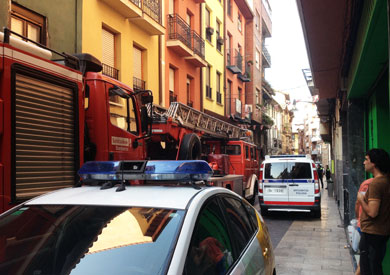 Susto en Kalebarria al ver que salía humo de una vivienda