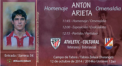 Homenaje al durangués Antón Arieta en el 50 aniversario de su debut con el Athletic