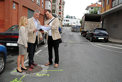 La primera fase de las obras de urbanización de Ogenbarrena finalizará en enero